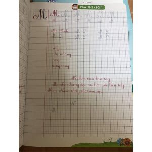 Vở ô li có mẫu chữ lớp 1 – Quyển 2 (Kết nối) Vở ô li có mẫu chữ