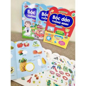 Sách - Đồ Chơi Bóc Dán Thông Minh Cho Bé 6 Chủ Đề Vừa Học Vừa Chơi - Dành Cho Trẻ Từ 2 Tuổi - 6 Cuốn - V BD 02 Bộ Bóc Dán Thông Minh