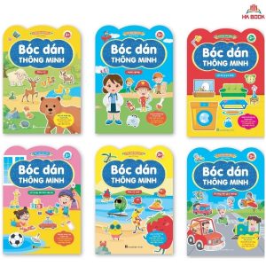 Sách - Đồ Chơi Bóc Dán Thông Minh Cho Bé 6 Chủ Đề Vừa Học Vừa Chơi - Dành Cho Trẻ Từ 2 Tuổi - 6 Cuốn - V BD 02 Bộ Bóc Dán Thông Minh