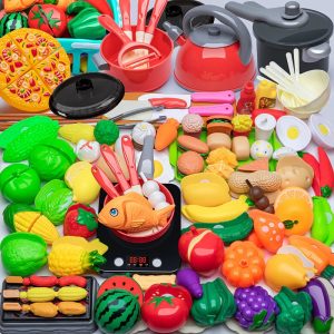 Bộ đồ chơi nấu ăn nhà bếp cao cấp cho bé gái bé trai có dùng pin, quà tặng sinh nhật cho bé, đồ chơi thông minh Bộ đồ chơi nấu ăn