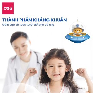 Bộ đất nặn 3D Deli 12/24 màu - Đất sét an toàn, không dính tay, màu sắc tươi sáng, kèm phụ kiện khuôn nặn Bộ đất nặn 3D Deli