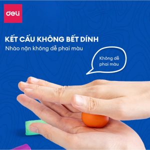 Bộ đất nặn 3D Deli 12/24 màu - Đất sét an toàn, không dính tay, màu sắc tươi sáng, kèm phụ kiện khuôn nặn vn 11134207 7qukw lk0py2d31n2a95