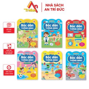 Sách - Đồ Chơi Bóc Dán Thông Minh Cho Bé 6 Chủ Đề Vừa Học Vừa Chơi - Dành Cho Trẻ Từ 2 Tuổi - 6 Cuốn - V BD 02 Bộ Bóc Dán Thông Minh