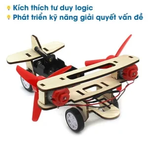 Đồ chơi giáo dục STEM – Mô hình máy bay phản lực (2 động cơ) máy bay phản lực