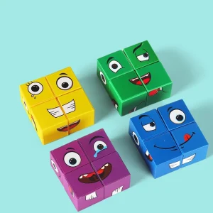 Rubik Khuôn Mặt Cảm Xúc – Đồ Chơi Thông Minh Với 64 Biểu Cảm Độc Đáo! Rubik Khuôn Mặt