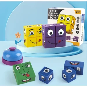 Rubik Khuôn Mặt Cảm Xúc – Đồ Chơi Thông Minh Với 64 Biểu Cảm Độc Đáo! Rubik Khuôn Mặt
