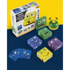Rubik Khuôn Mặt Cảm Xúc – Đồ Chơi Thông Minh Với 64 Biểu Cảm Độc Đáo! Rubik Khuôn Mặt